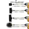 Drill Brush Power Scrubber By Useful Products 5 in W 7 in L Brush, Black K-S-542O-7X-QC-DB - alternate 5